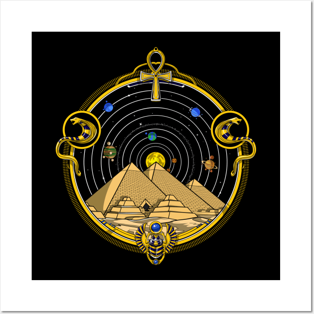 Ancient Egyptian Pyramids Wall Art by underheaven